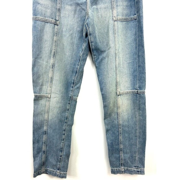 New Jonathan Simkhai Women Size 27 Standard Henley Tie Waist Straight Jean N2 - Picture 9 of 12